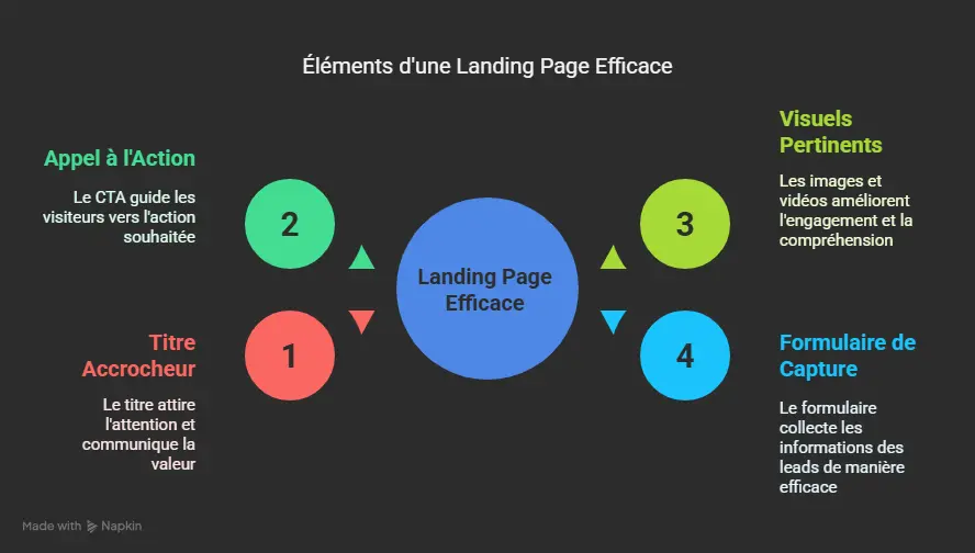 Les Éléments Clés d’une Landing Page Efficace - visual selection