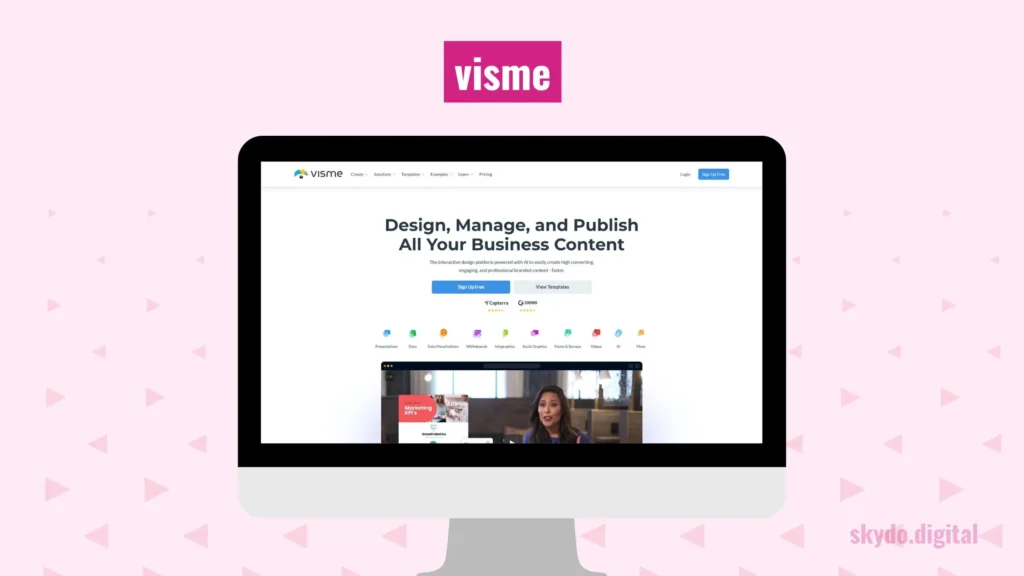 Visme : Interface Professionnelle et Simplifiée